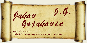 Jakov Gojaković vizit kartica